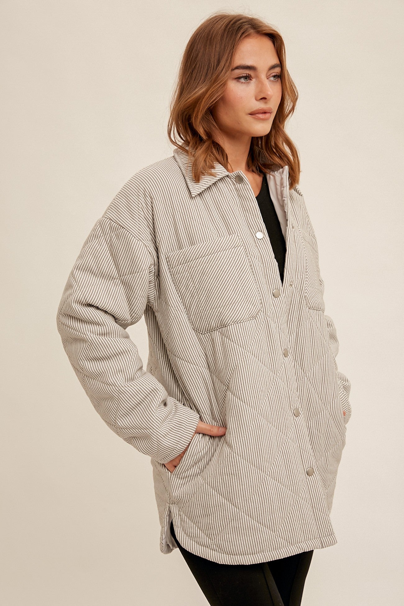 QUILTED STRIPE JACKET