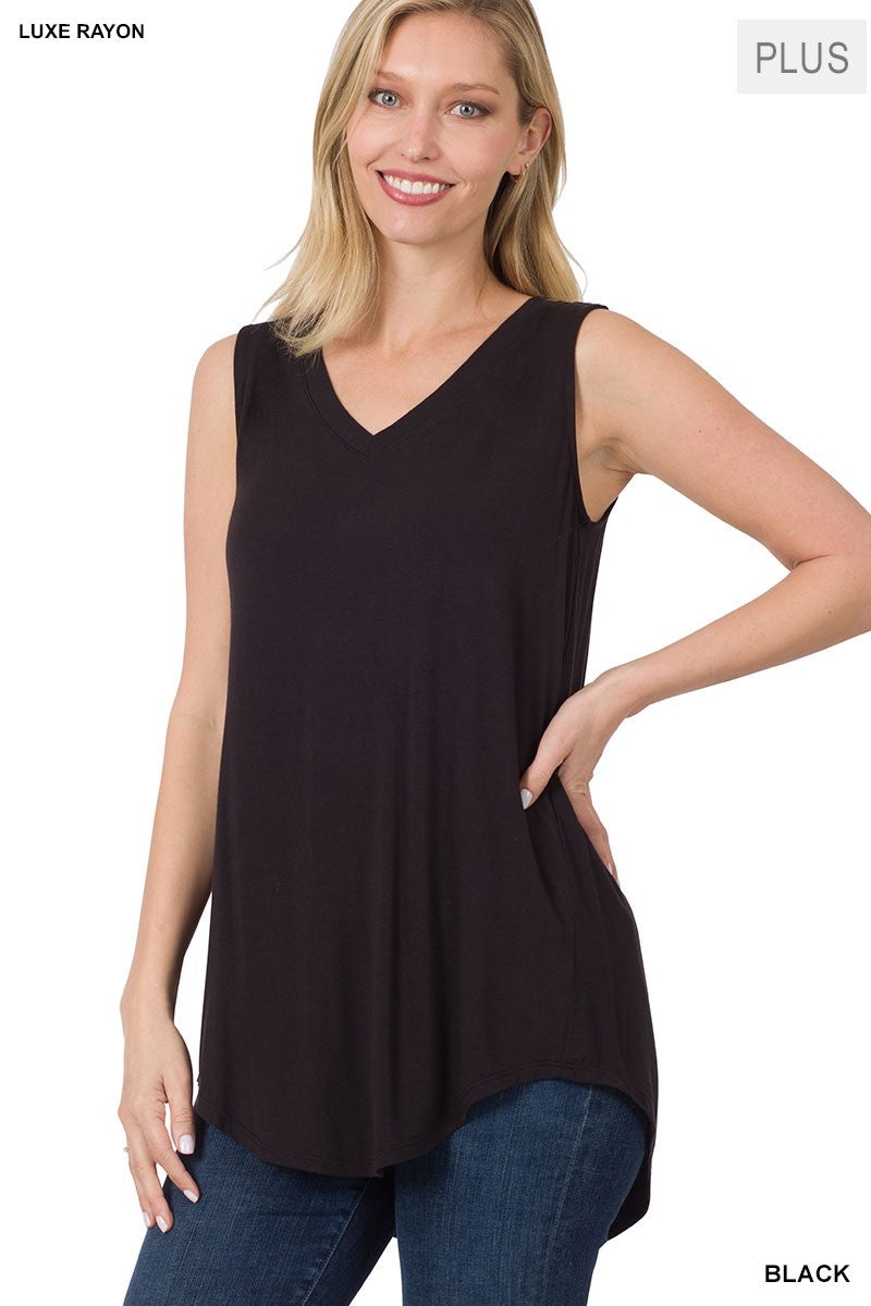 BLACK LUXE PLUS SIZE TANK