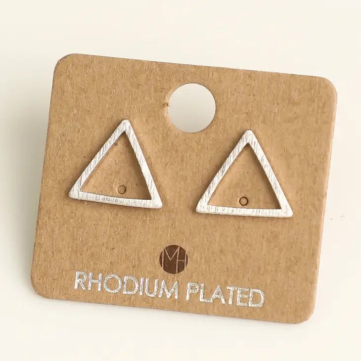 TRIANGLE STUD EARRING