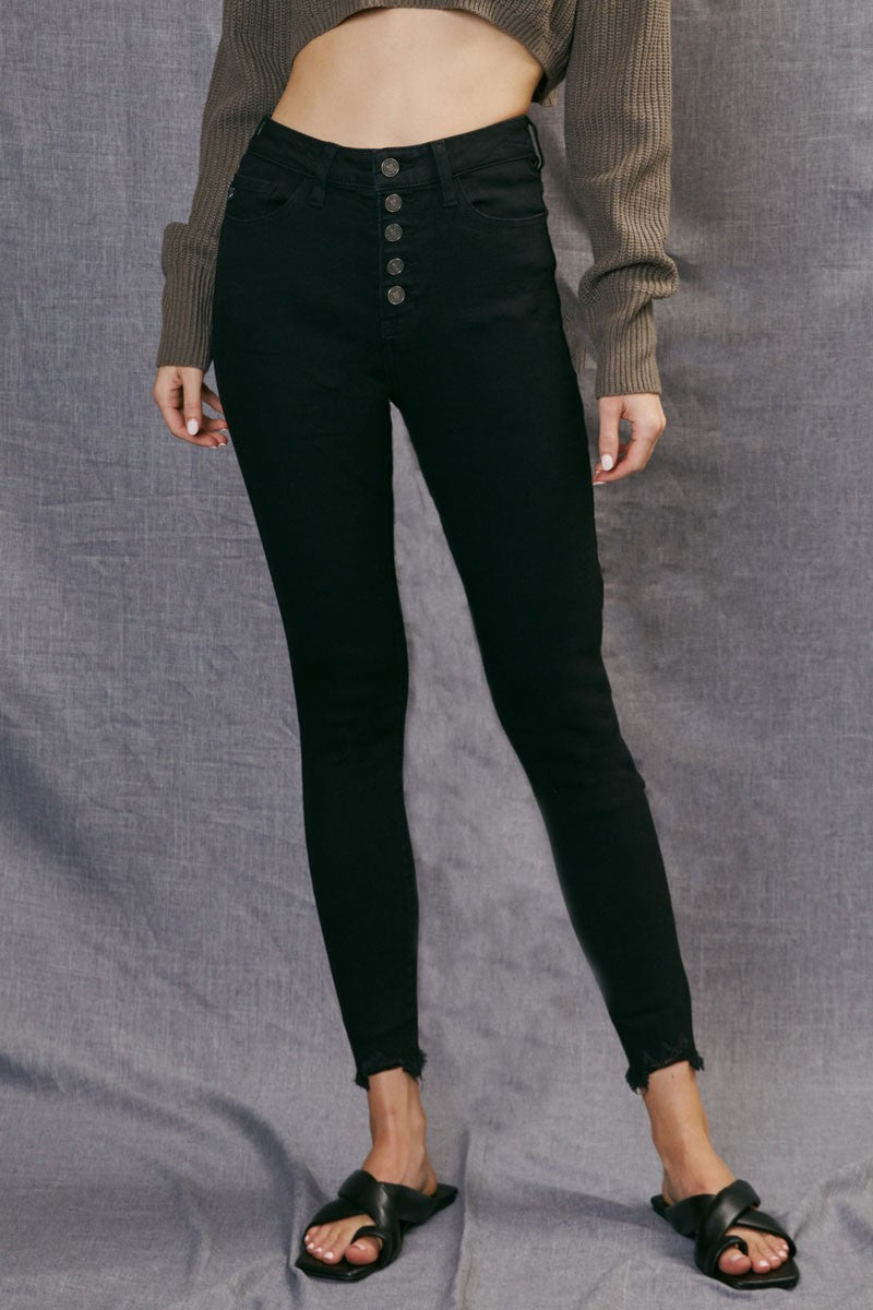 KANCAN HIGH RISE SUPER SKINNY BLACK JEAN