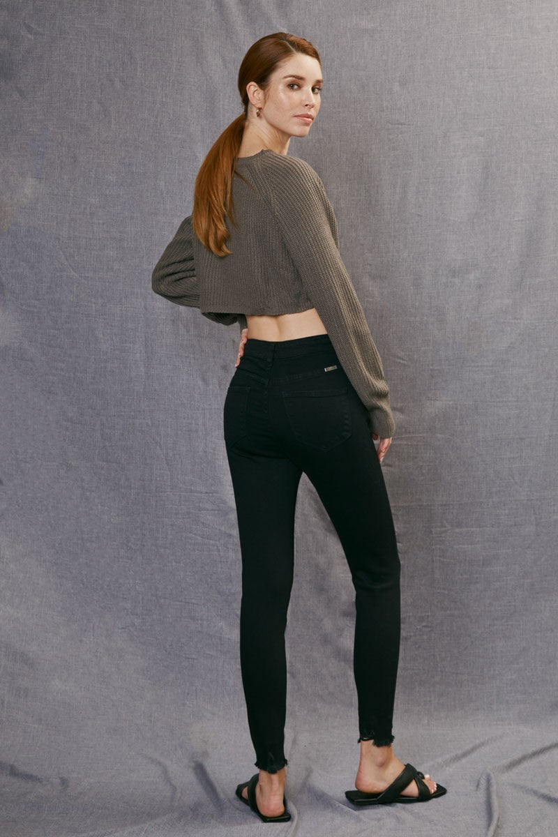 KANCAN HIGH RISE SUPER SKINNY BLACK JEAN