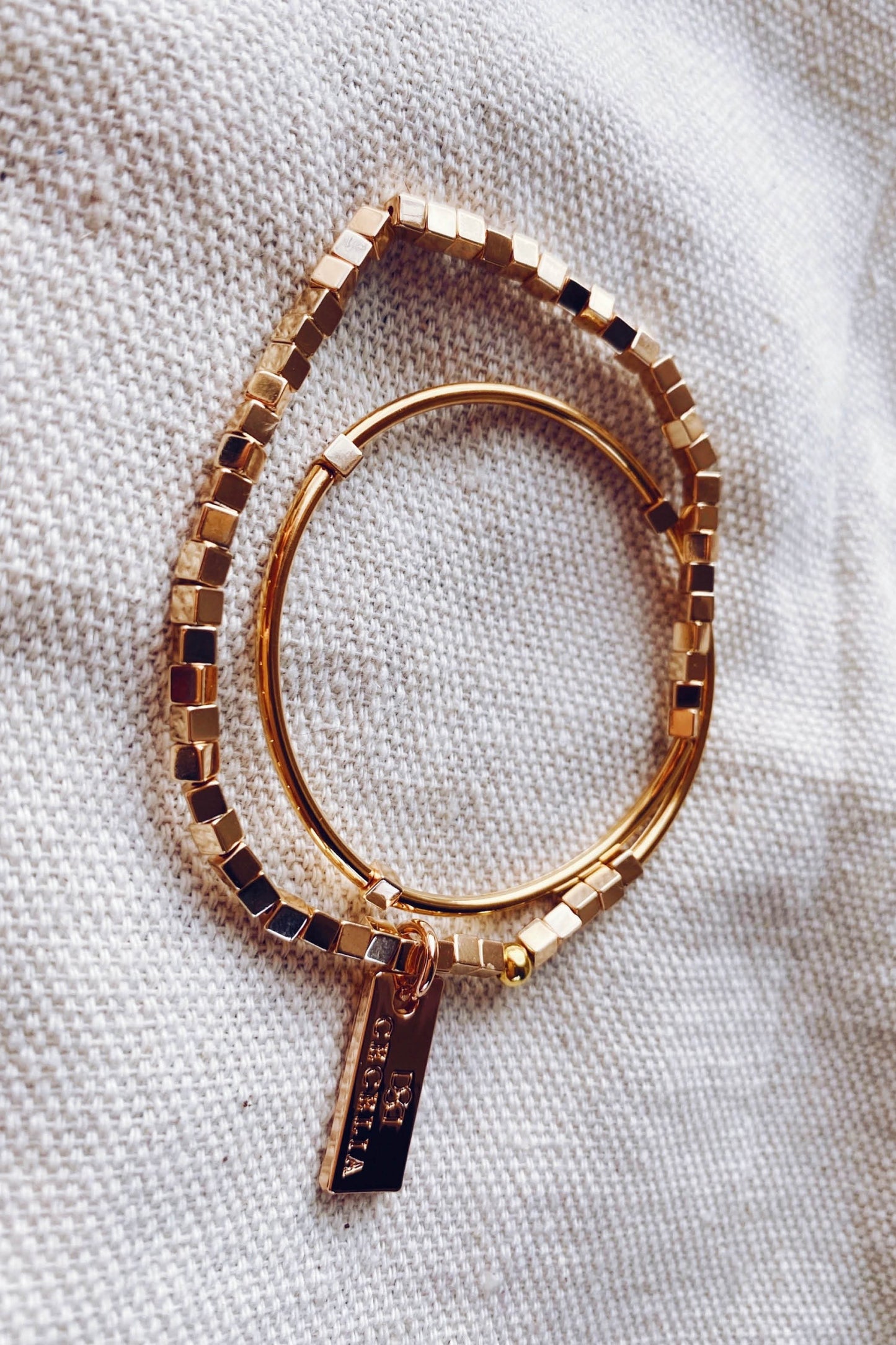 GOLD TWIN WRAP BRACELET